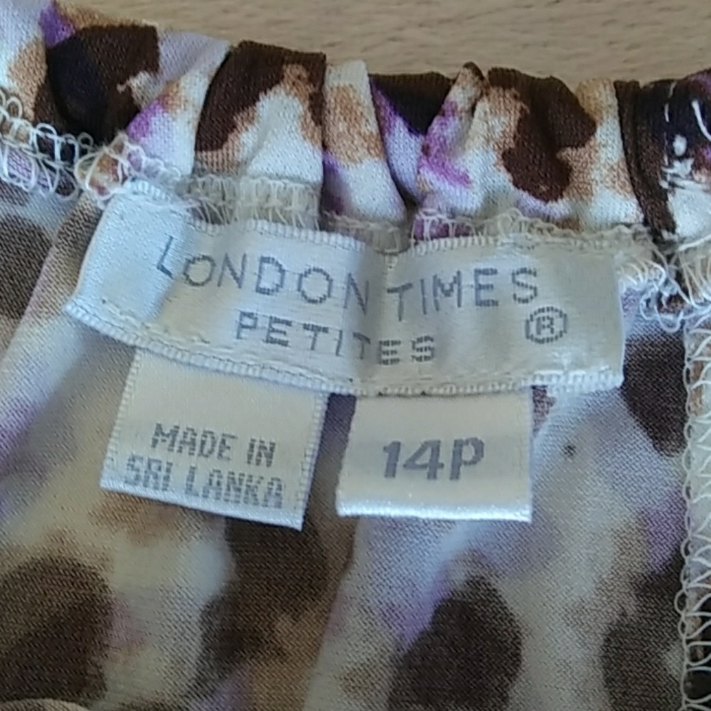 London Times multicolored sleeveless dress - Picture 7 of 8